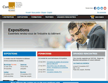 Tablet Screenshot of contech.qc.ca